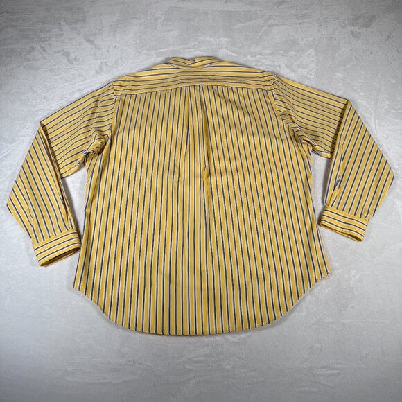 Ralph Lauren Shirt Men Size XL Long Sleeve Classic Fit Stripe 100% Cotton GUC - Picture 12 of 13